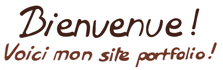 Bienvenue ! Voici mon site portfolio